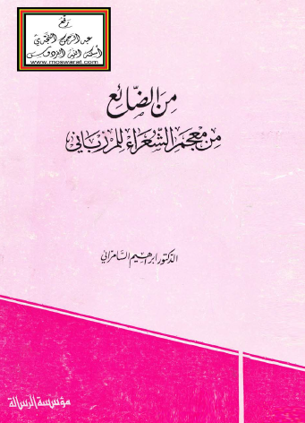 من الضائع من معاجم الشعراء