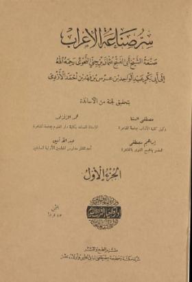 سر صناعة الإعراب