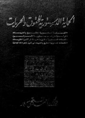 الحماية الدستورية للحقوق والحريات